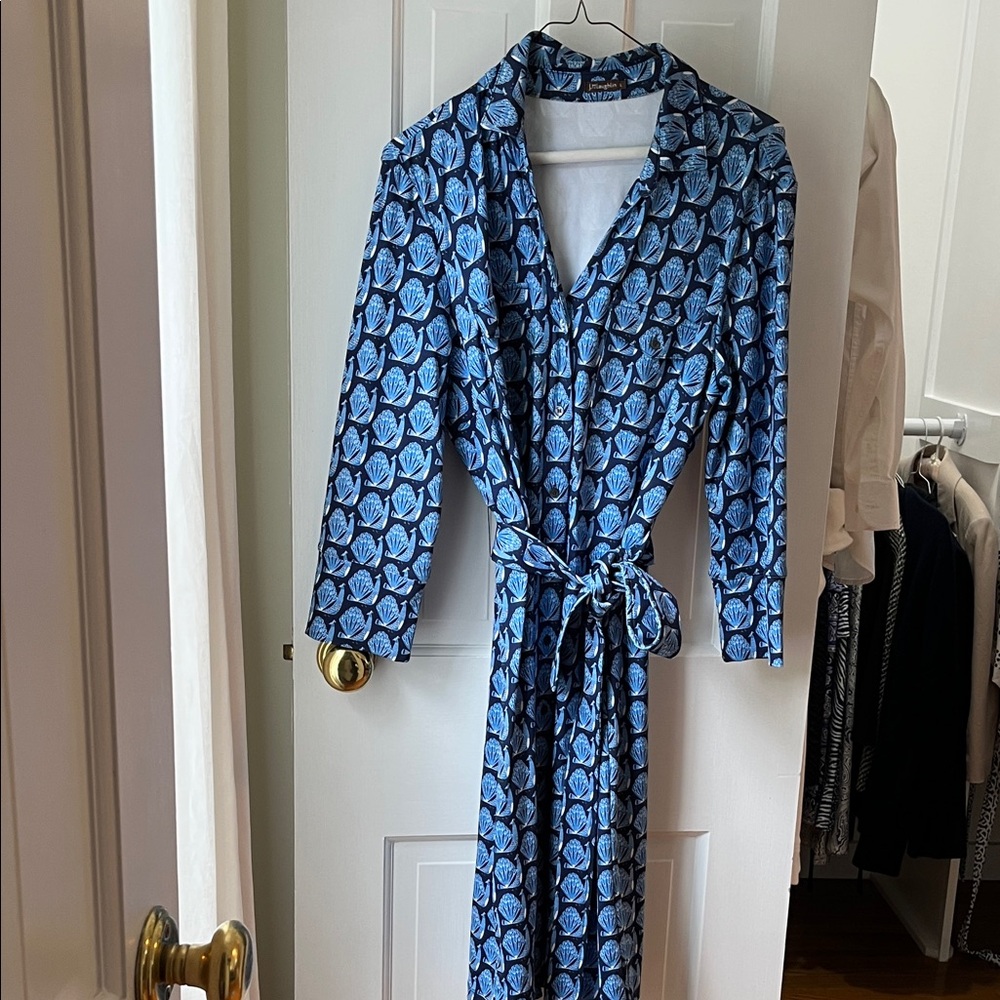 J. McLaughlin Blue Long Sleeve Dress